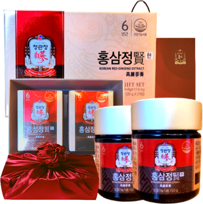 정관장 6년근 홍삼농축액 홍삼정 240g 현 쇼핑백 부모님 면력 설 명절 선물세트(보자기포함) 1개