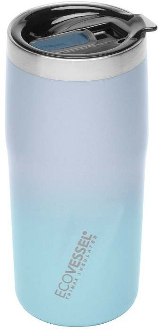 EcoVessel Metro 16oz 三層保溫杯 473ml 保溫保冷 隨行杯, Coastal Mist 淺灰, 1個