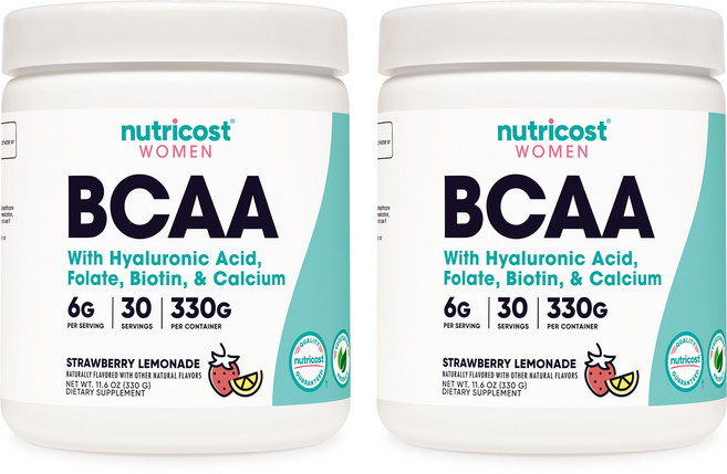 뉴트리코스트 BCAA 포 우먼 30서빙 딸기 레모네이드맛 2병, 2개, 단품, 330g