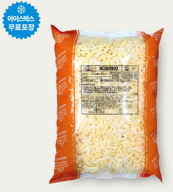 조흥 코다노 PSG 모짜렐라 자연100% 피자치즈 2.5kg (고다10%함유) 냉장, 1개