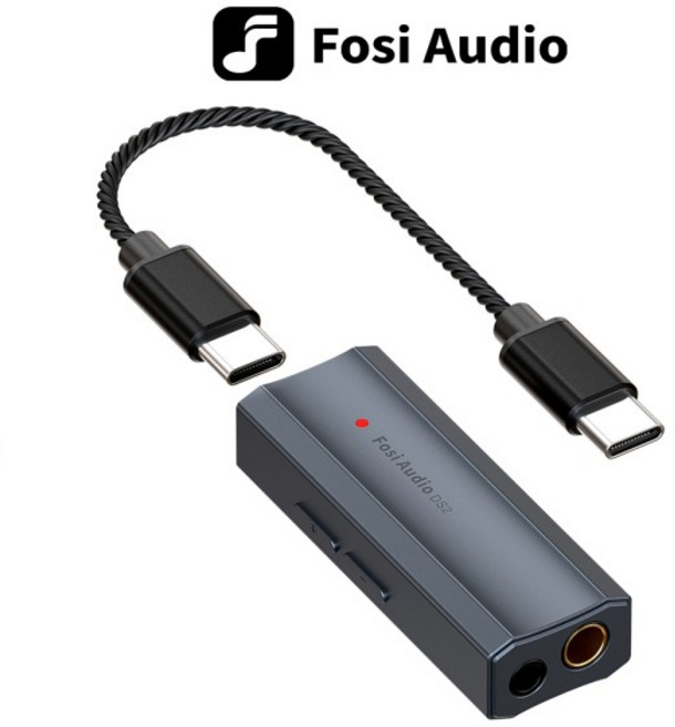 Fosi Audio DS2 DS512 HiFi DAC 헤드폰 앰프 미니 오디오 USB DAC 앰프 지원 3.5MM 및 4.4MM 듀얼 출력이, 01 Gray, 01 China Mainland