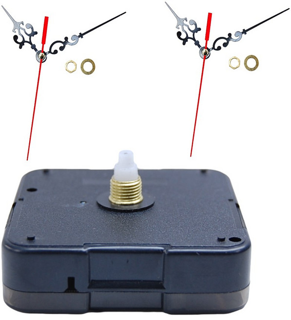 끊김없이 흐르는 무소음 벽시계 무브먼트 시계모터와 바늘 set 구성, 모터1+바늘2