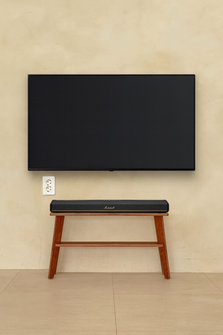 양장박웍스 마샬 헤스톤 60 스피커 스탠드 사운드바 거치대 우드 받침대, 마샬 헤스톤 서브200 스탠드(월넛)