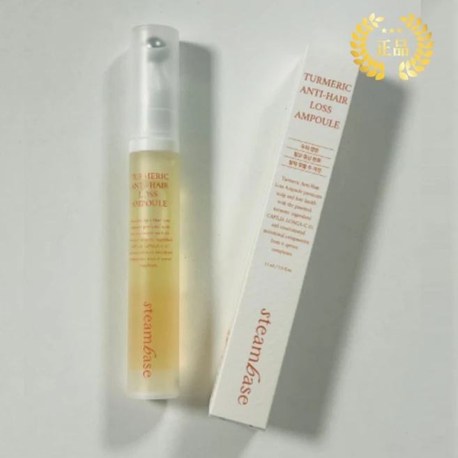 [공식] 스팀베이스 강황 쿨링 저자극 헤어 두피앰플 모발탈락수개선, 1개, 15ml - 쿠팡