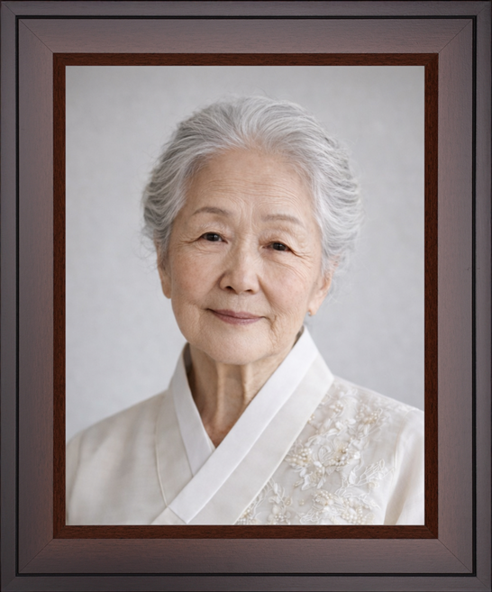 영정사진 액자 제작, 1개, 나무무늬