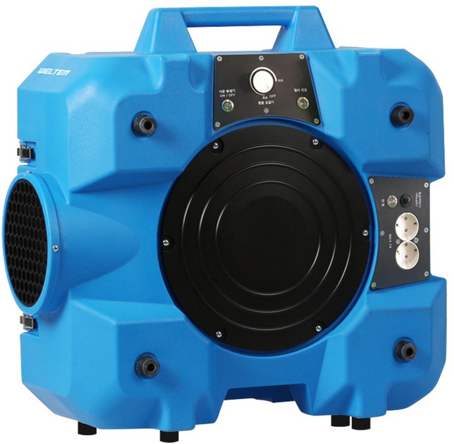 웰템 이동식 집진기 에어스크러버 공사 현장 산업용 20평형 3중필터 WAS-500 (+ 리드선 공기질측정기 무료 증정), WAS-500+집진 필터(헤파필터)