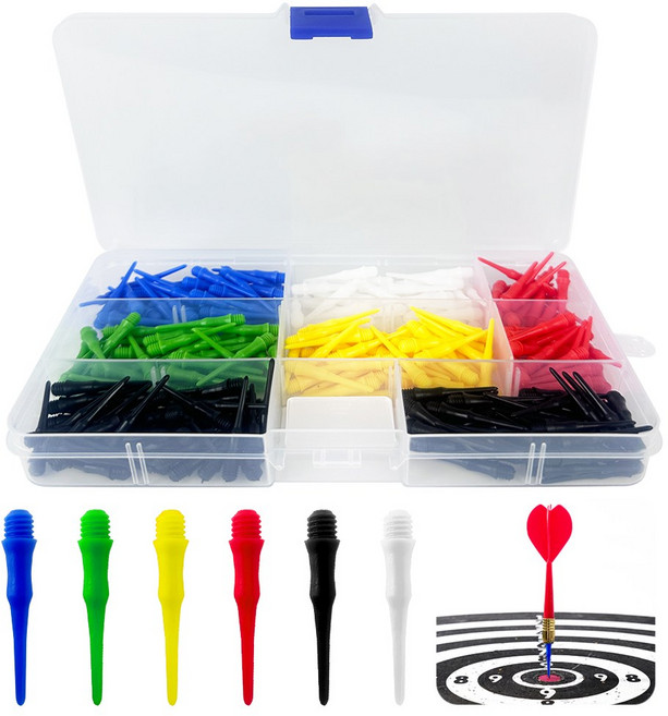 플라스틱 다트 팁 2BA 스레드 소프트 다트 팁 280개 다트용품 다트 액세서리, 1개