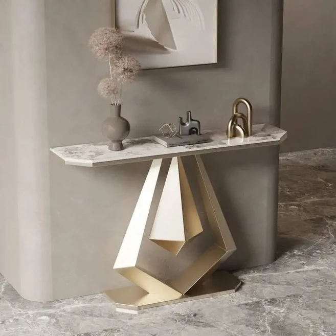 독특한 디자인의 콘솔 테이블 럭셔리 모던 클래식 거실 트렌디한 아름다움 가구, 19 150x30x80cm