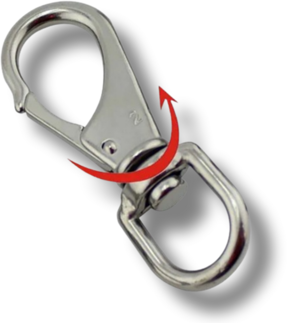 아이맥스몰 스텐 슈벨 스냅 후크 개고리 요리도리 회전 고리 서스 sus 304, 스텐 슈벨 후크 #0, 1개