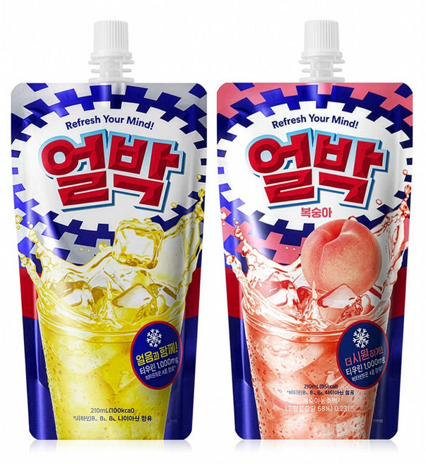 동아제약 얼려먹는 박카스 얼박 210ml 오리지날+복숭아 각 10개씩, 20개