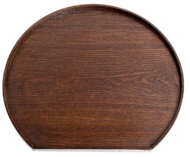 우드 감성 반달 트레이, 2개