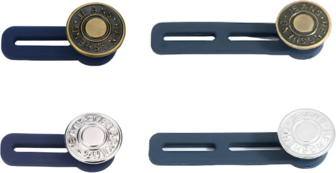 펴나나다 바지 허리늘리기 요술단추, 4개, 1단+2단