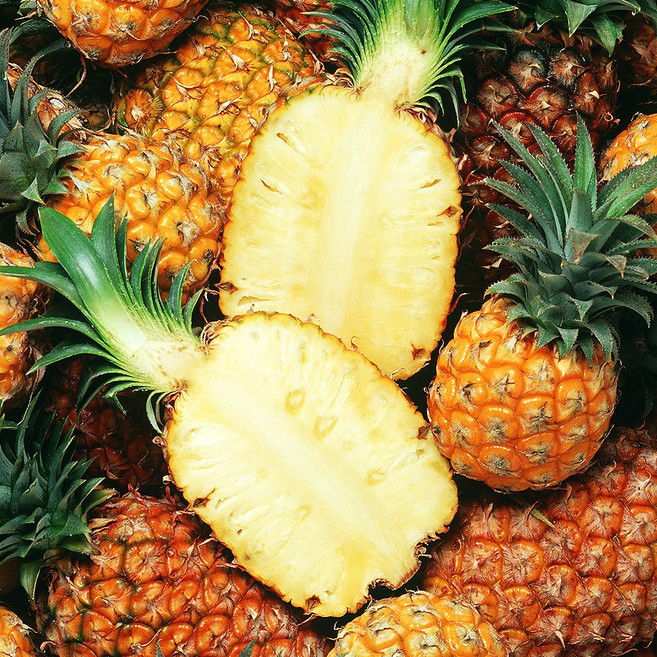 행덕마트 DOLE 스위티오 크라운레스 파인애플, 1개, 약800g