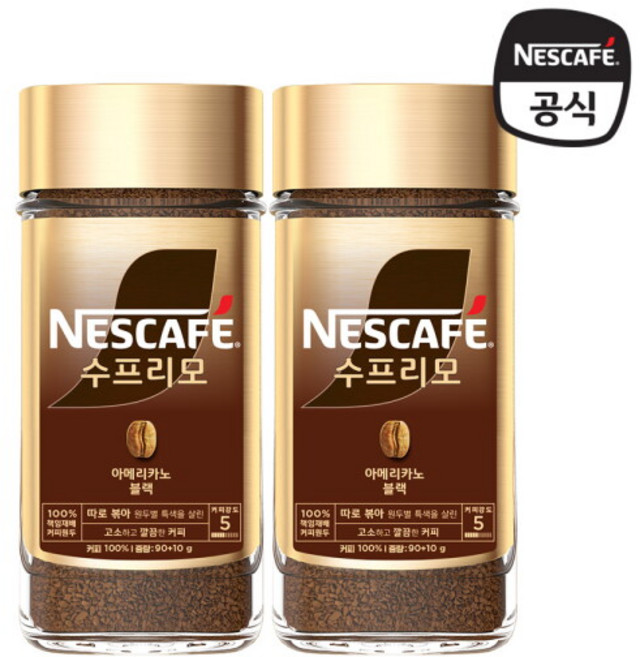[네스카페] 수프리모 아메리카노 블랙 200g, 1개입, 1개