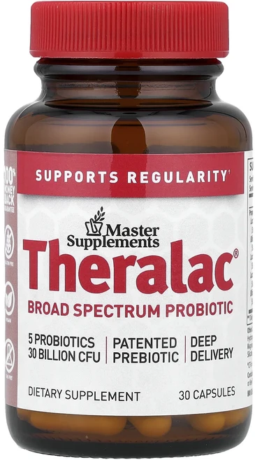몸관리하세요 겨울입니다 Master Supplements Theralac® 브로드 스펙트럼 프로바이오틱 캡슐 30정 특별관리진행, MasterSupplementsTheralac브로드스펙, 1개 - 쿠팡