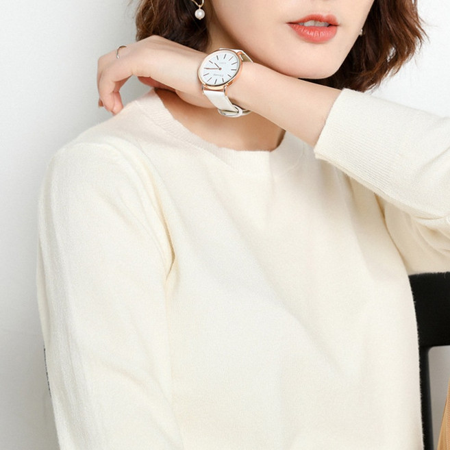 [별별천지] 여성 긴팔티 라운드 니트 맨투맨 기본 티셔츠 봄 가을 겨울