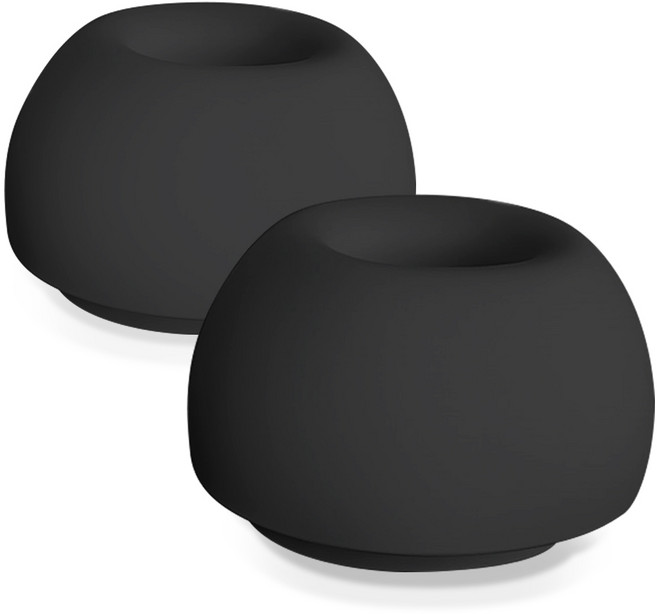 더조은셀러 스윗팁 이어팁 한쌍 2P 갤럭시 버즈4프로 버즈3프로 호환, 블랙-S, 1세트, 갤럭시버즈4프로/3프로