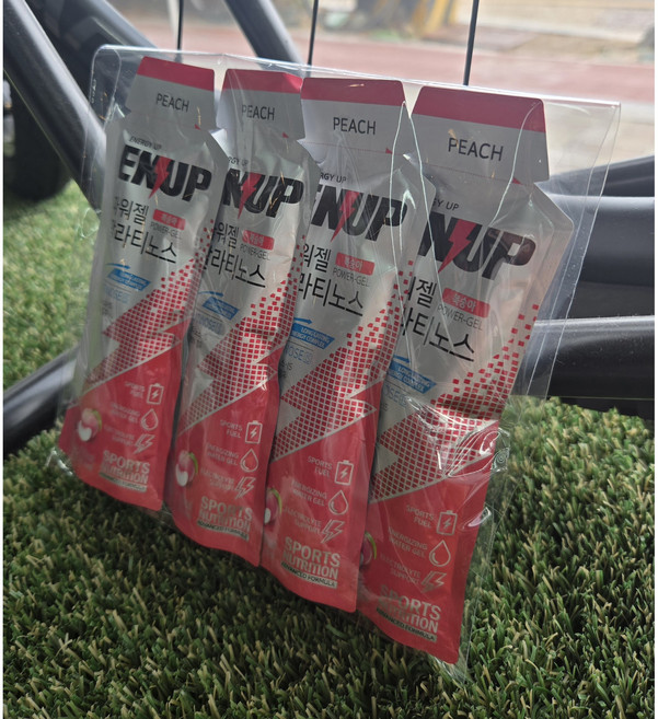 엔업 파워젤 에너지젤 4포 BCAA 팔라티노스 총 3 가지맛 복숭아 포도 사과, 6개, 청포도