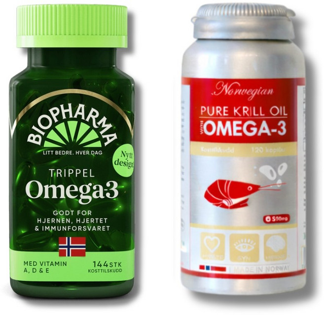 Isbjorn 挪威北極熊保健專家 南極磷蝦油添加魚油膠囊+三倍濃縮魚油膠囊組, 1套, 264顆