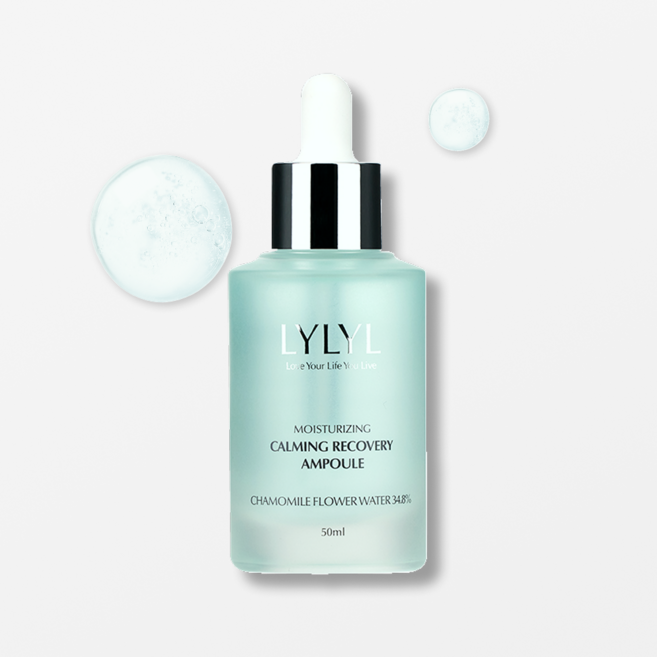 릴릴 카밍 리커버리 연구원 수분마스크 진정 앰플, 1개, 50ml