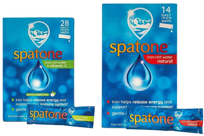스파톤 데일리 철분 샷 +비타민 C 애플 맛 28개입 + 내추럴 28개입, 1.26L, 1세트