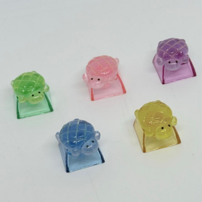 키캡 키보드 LED 캡 헤드 알록달록 메론빵 메론거북이 거북이 터틀 컬러, 단품