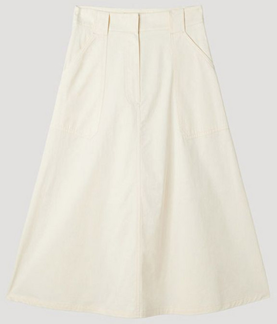 쉬즈미스 코튼 플레어 롱 스커트 SWWSKP21020 CR