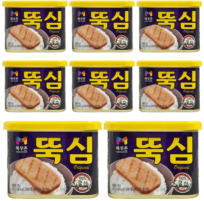 맛있는 통조림 햄 뚝심 300g, 8개