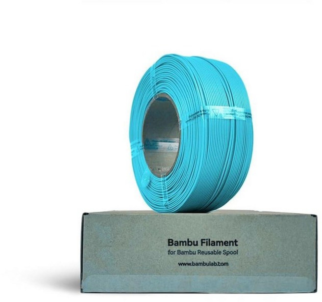 Bambu Lab PLA 기본 필라멘트 1.75mm 1kg 스풀 - PLA 3D 프린터 필라멘트 매끄러운 마감 낮은 뒤틀림 쉬운 인쇄 Bambu Lab 및 대부분의 FD, 터키석 (10605)