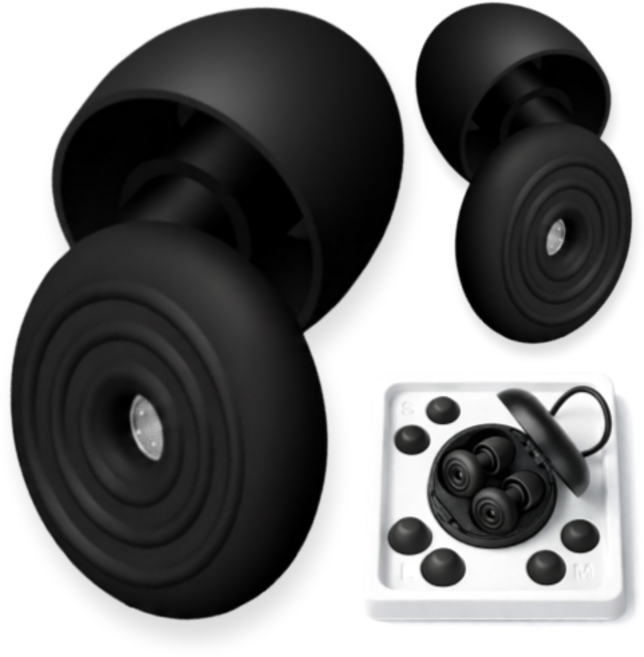 피트유 소음 차단 수면 실리콘 귀마개, 1쌍, 1세트