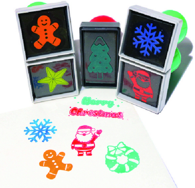 [매직북스] 알록달록 크리스마스 스탬프 (12종 택1), 1개, 오너먼트