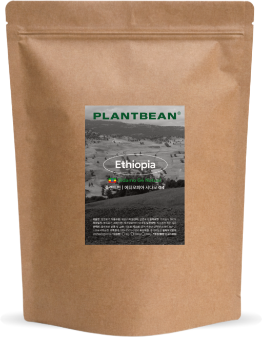 [산미있는] 에티오피아 시다모 G4 원두커피 1kg 약배전 상콤 고소 여운, 1개, 홀빈(분쇄안함)