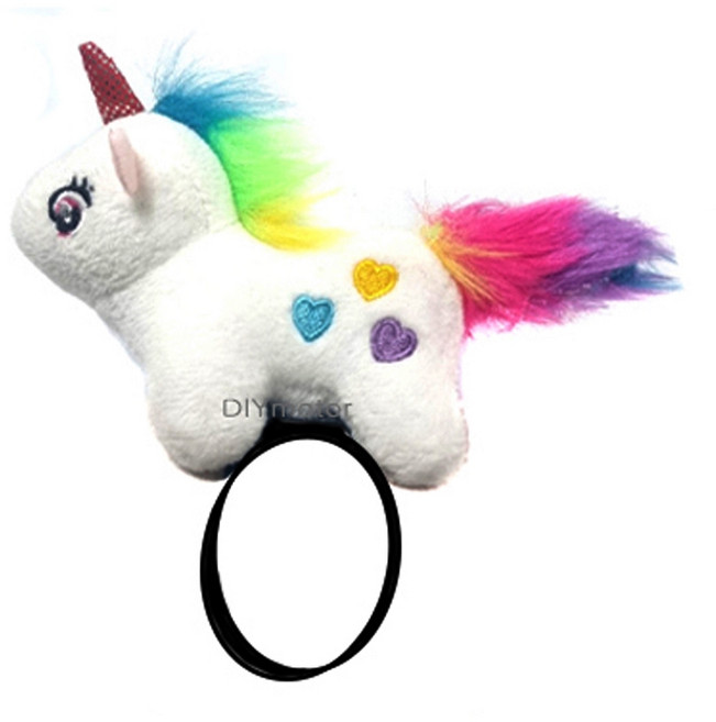 발통마켓 핸들 장착 푸바오 유니콘 티라노 공룡 자전거 인형, 유니콘(화이트), 1개