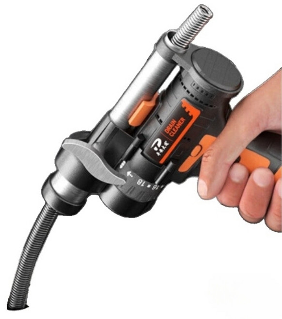 하수구 뚫는 기계 석션기 변기 뚫어뻥 배관 청소 전동 스프링 청소기 막힘 강력 흡입기, 12V 자동 3m 세트