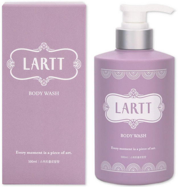 라르트 노네랄 노인냄새 땀 체취 제거 천연 바디워시 스위트플로랄향, 500ml, 1개