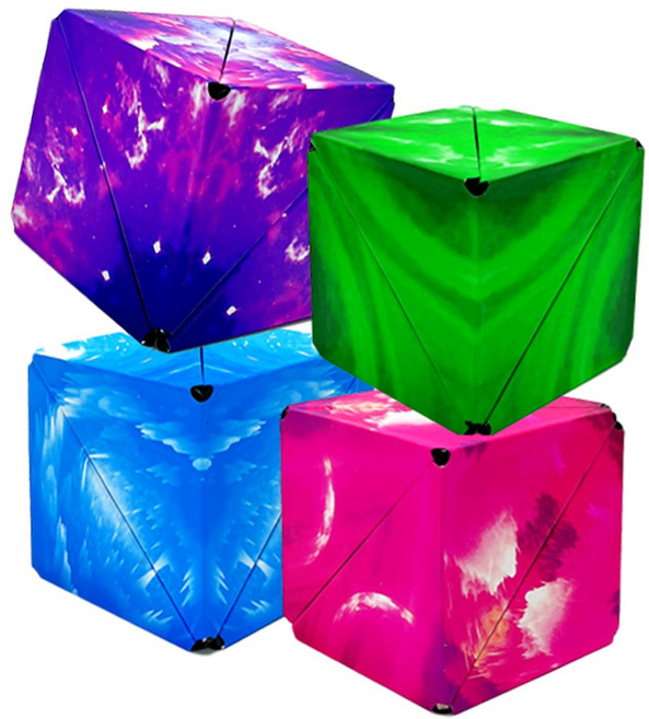 로앤제이 (KC인증) 우주큐브 은하 행성 자석 3D 변신 매직 큐브 마블 그린 4종세트, 1개