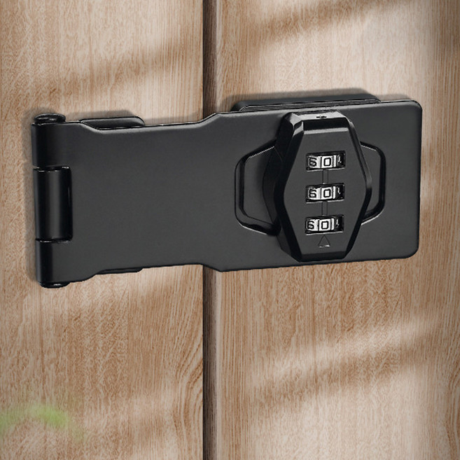 보냄 자물쇠 걸쇠 번호형 4인치, 1개, 실버