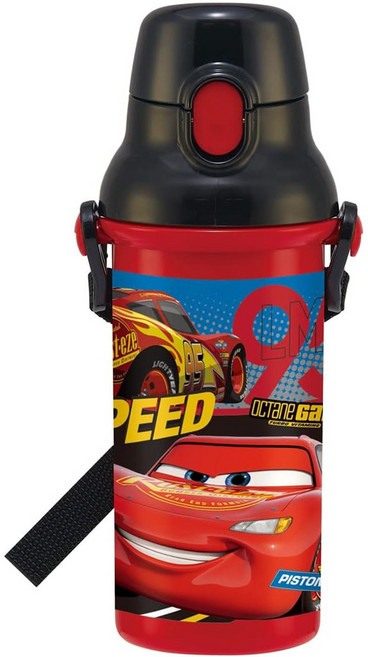 디즈니 카 물통 480ml 원터치 어깨끈 포함 항균