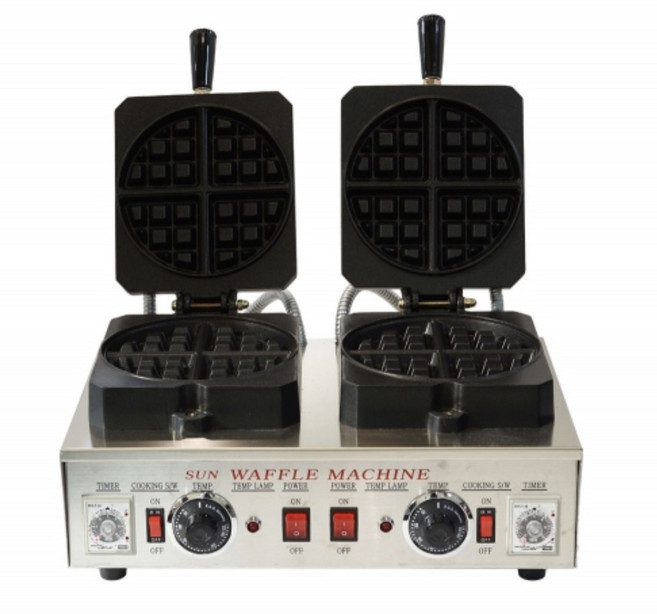 업소용 2구 와플메이커 벨기에 와플기계 태양상업