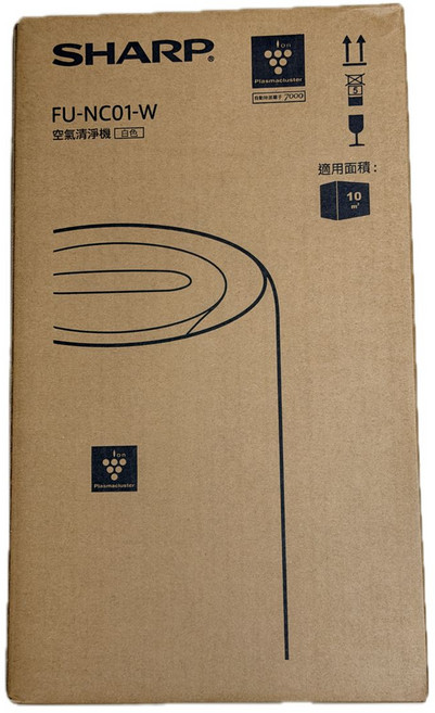 SHARP FU-NC01-W 空氣清淨機 Plasmacluster 7000, 白