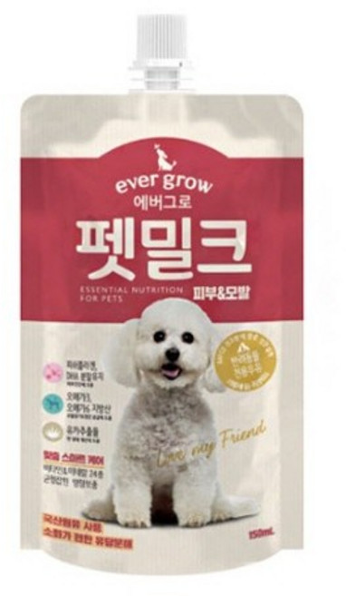 에버그로 펫밀크 (피부&모발) 150ml X 10팩, 10개