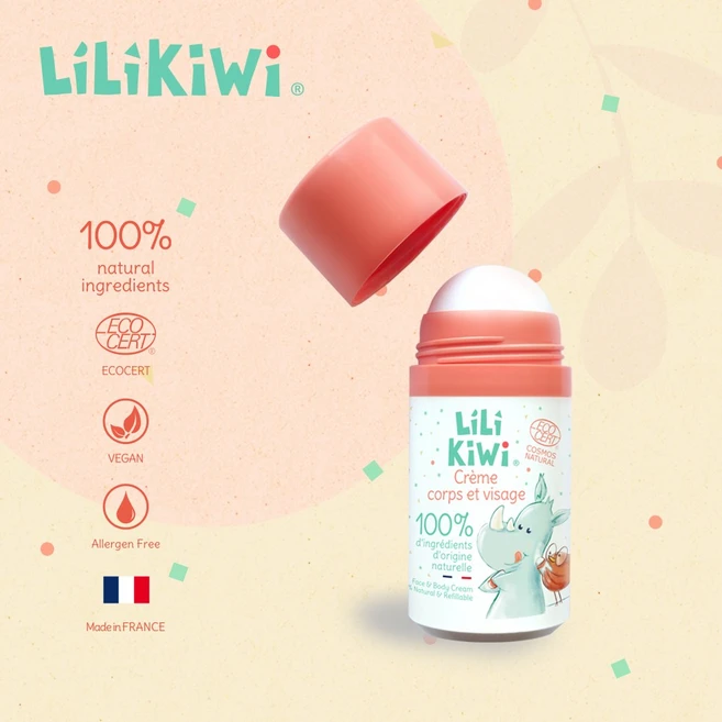 릴리키위 수분크림 크렘 커 에 비사쥐 유기농 페이스 앤 바디 리프레쉬, 단품, 1개, 50ml - 쿠팡