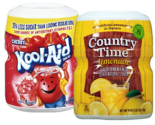 쿨에이드 체리향 1개+컨츄리타임 레몬에이드 1개, 1세트, 1개입, 538g