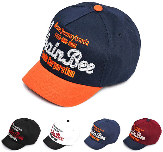 커먼하우스 Chain Bee 자수 숏캡 숏챙모자 짧은챙 패션볼캡