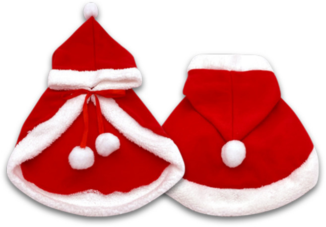 크리스마스 애견 강아지 고양이 산타 망토 산타옷 산타복, 1개