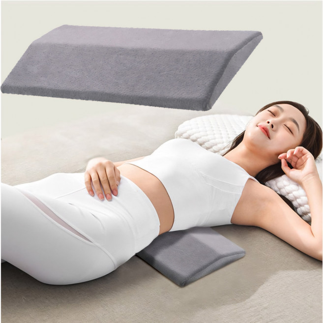 Sgirl 편안한 메모리폼 허리베개 다용도 디스크 기능성 허리쿠션, 1개, 그레이