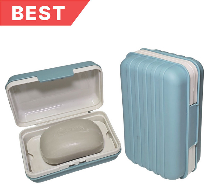 티알비 휴대용 비누케이스 비누곽, 민트, 1개