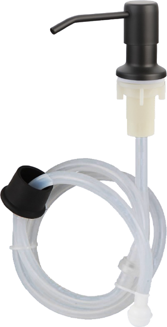 믿음직함 무한리필 싱크대 매립형 세제 펌프 디스펜서, 1개, 기본형 블랙