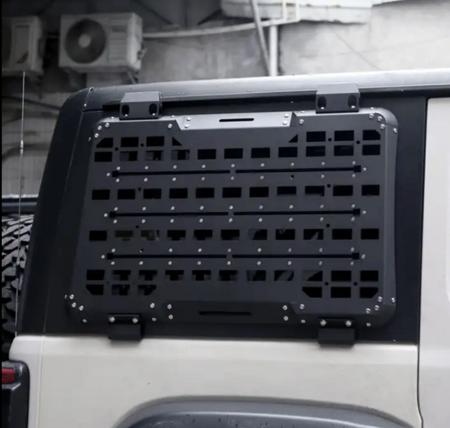 지프 JL 하드탑 3열 거치대 / 캠핑용품 수납 삽 도끼 / 랭글러 18-26, 1개, 블랙