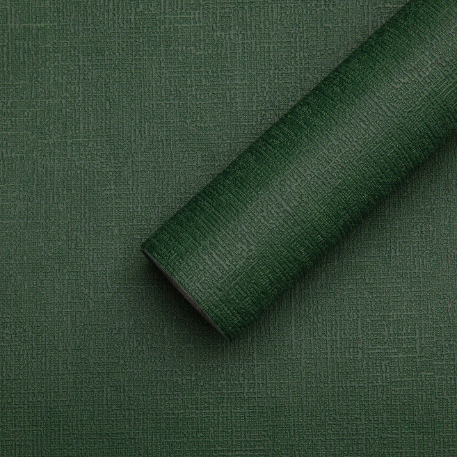 쿠셔니 붙이는벽지 셀프도배 스티커 실크벽지 도배지, 딥그린